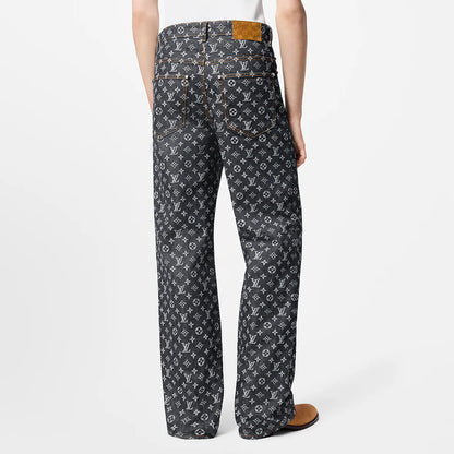 Louis Vuitton Monogram Jacquard Denim Skate Pants