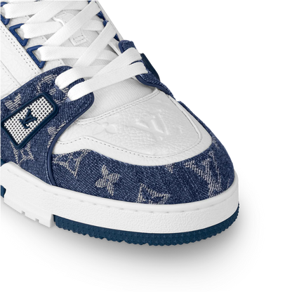 Louis Vuitton LV Trainer Denim Monogram Blue