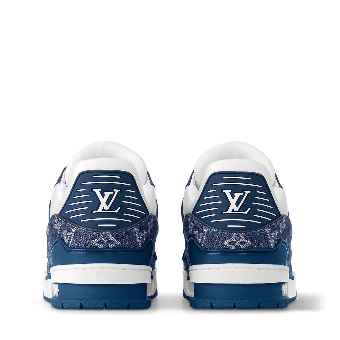 Louis Vuitton LV Trainer Denim Monogram Blue