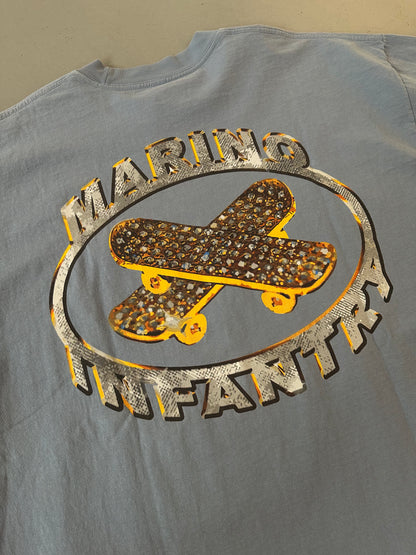 Marino Infantry OG Logo Tshirt Oversized Baby blue