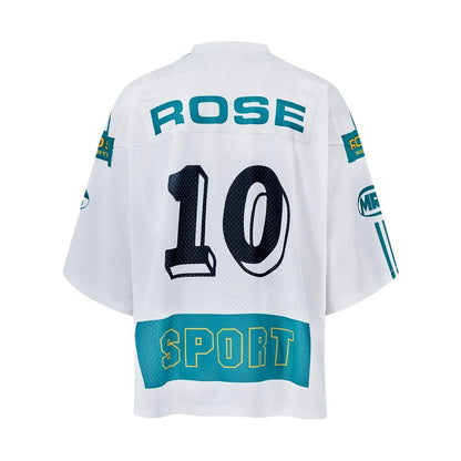 Martine Rose Oversized Football Top White