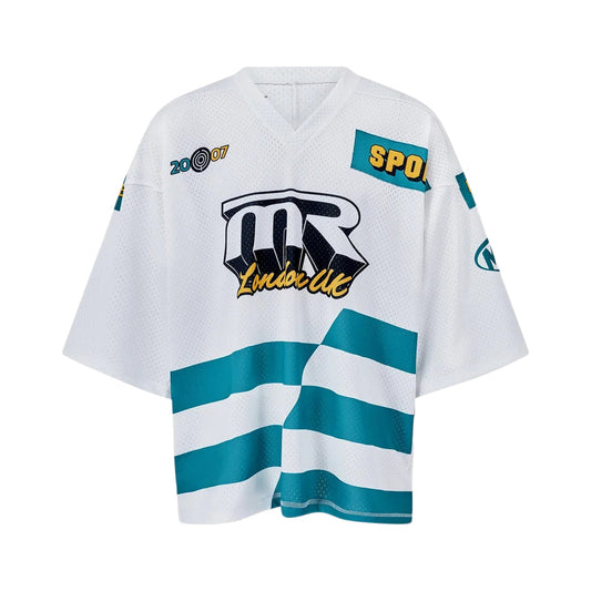 Martine Rose Oversized Football Top White