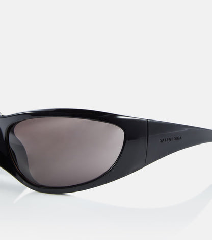 Balenciaga Skin oval sunglasses black