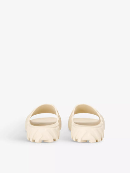 Off White Exploration Angora Rubber Slide Sandals