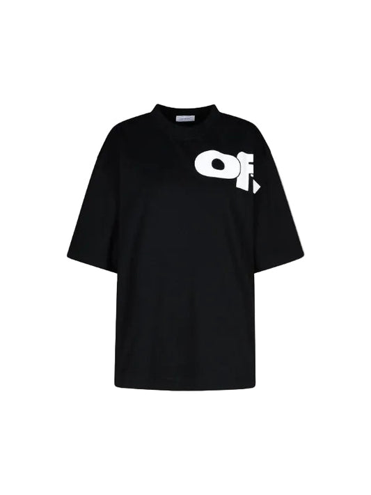 Off-White Black Cotton T-Shirt Off-White