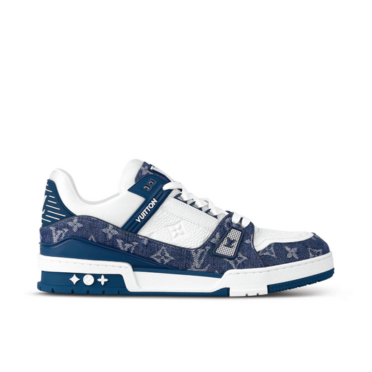 Louis Vuitton LV Trainer Denim Monogram Blue