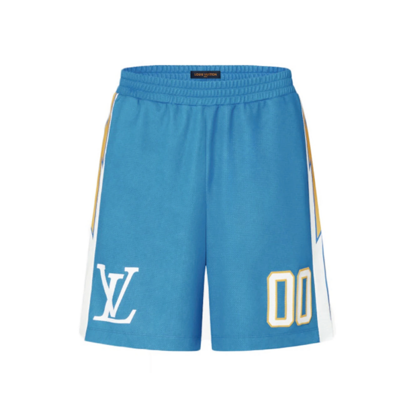 Louis Vuitton Sporty Jersey Short with Patch Blue