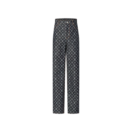 Louis Vuitton Monogram Jacquard Denim Skate Pants