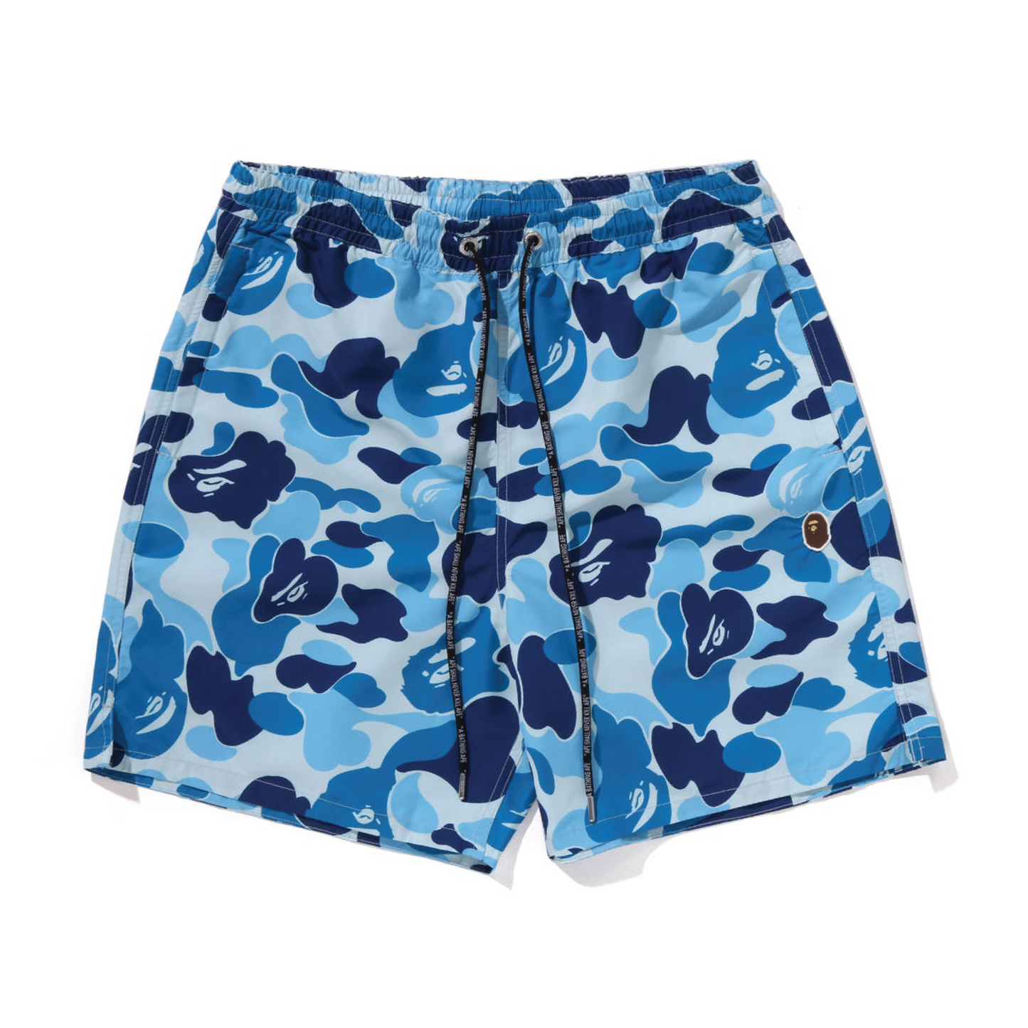 BAPE ABC Camo One Point Relaxed Fit Water Shorts Blue