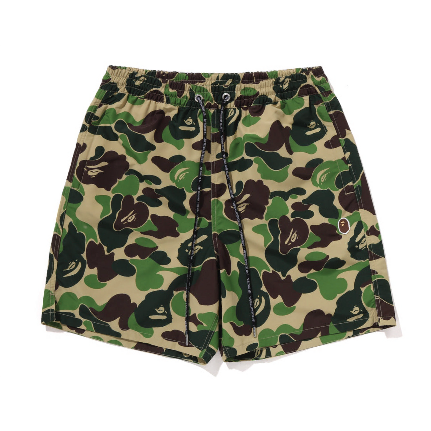 BAPE ABC Camo One Point Relaxed Fit Water Shorts Green