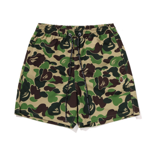 BAPE ABC Camo One Point Relaxed Fit Water Shorts Green