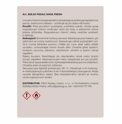 Pedag Sneaker Fresh - Dezodorant do topánok