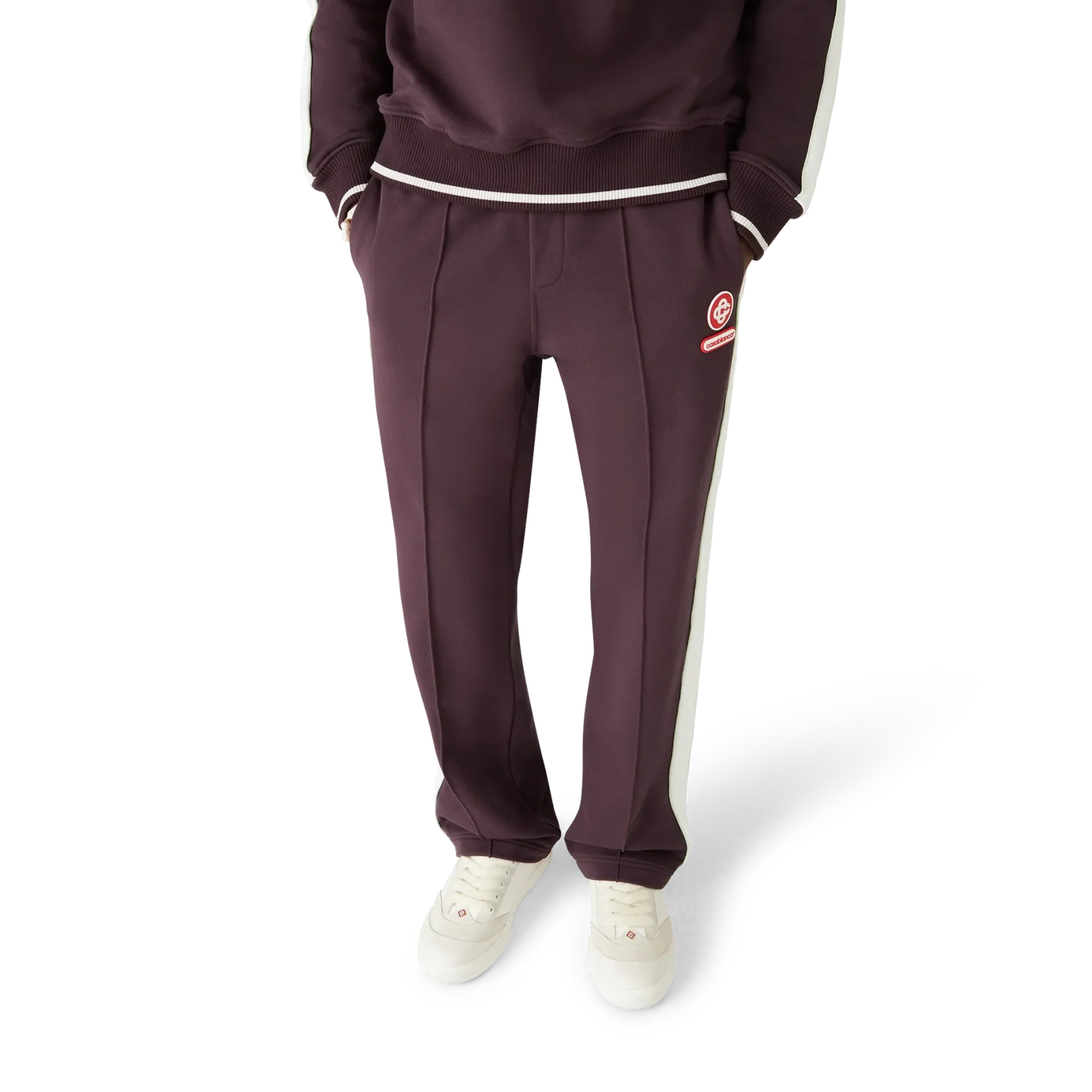 Casablanca Laurel Tape Sweatpants Burgundy Casablanca