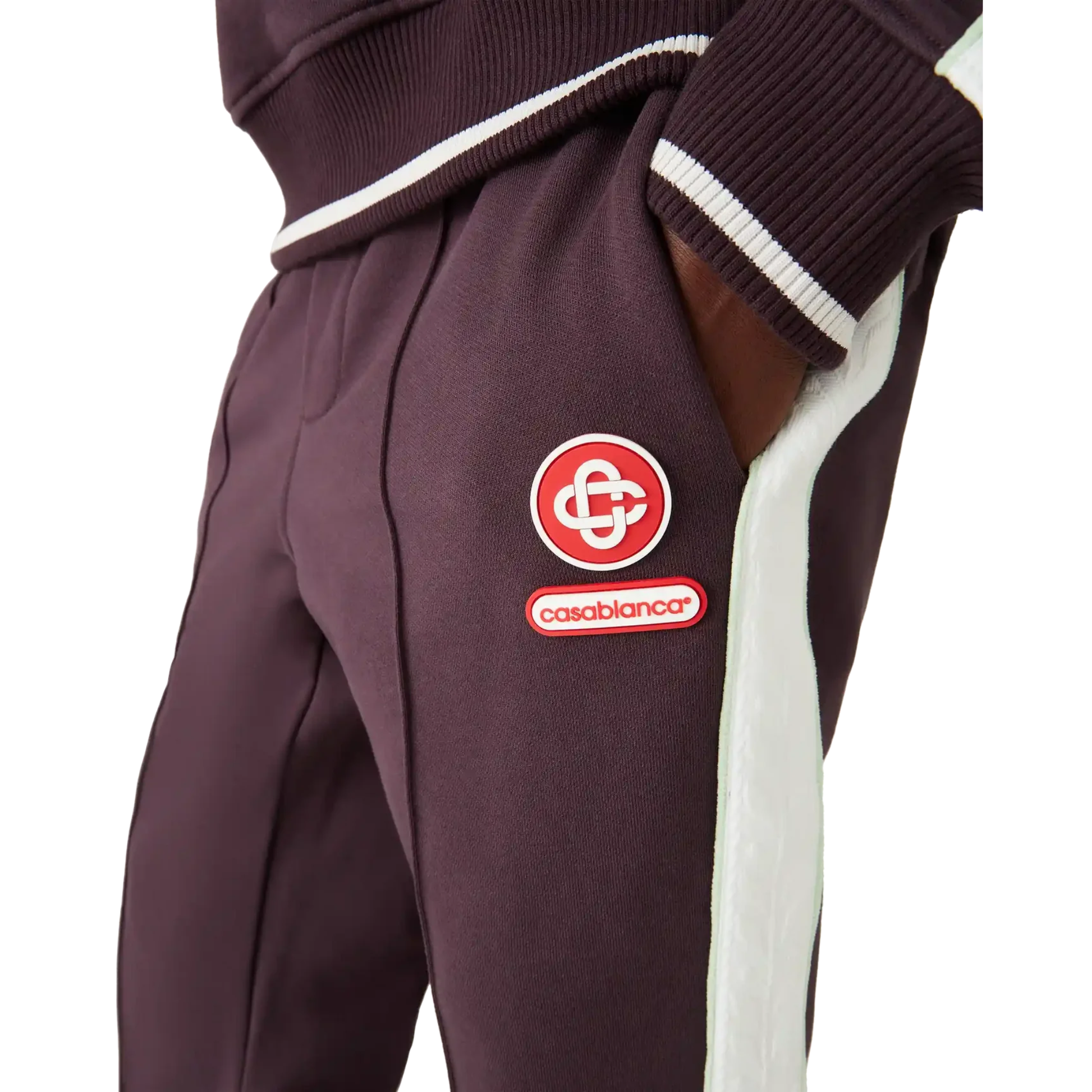 Casablanca Laurel Tape Sweatpants Burgundy Casablanca