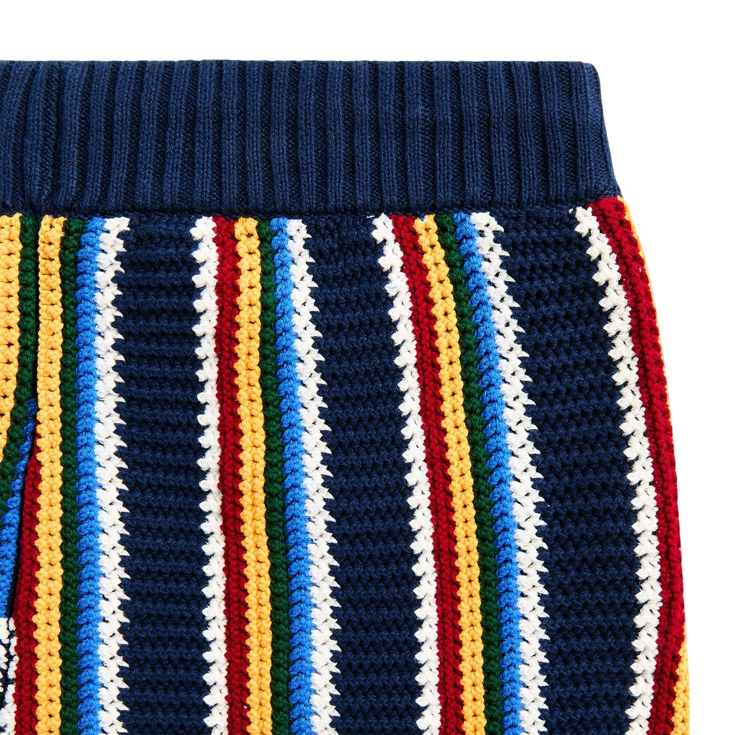 Casablanca Crochet Shorts Navy