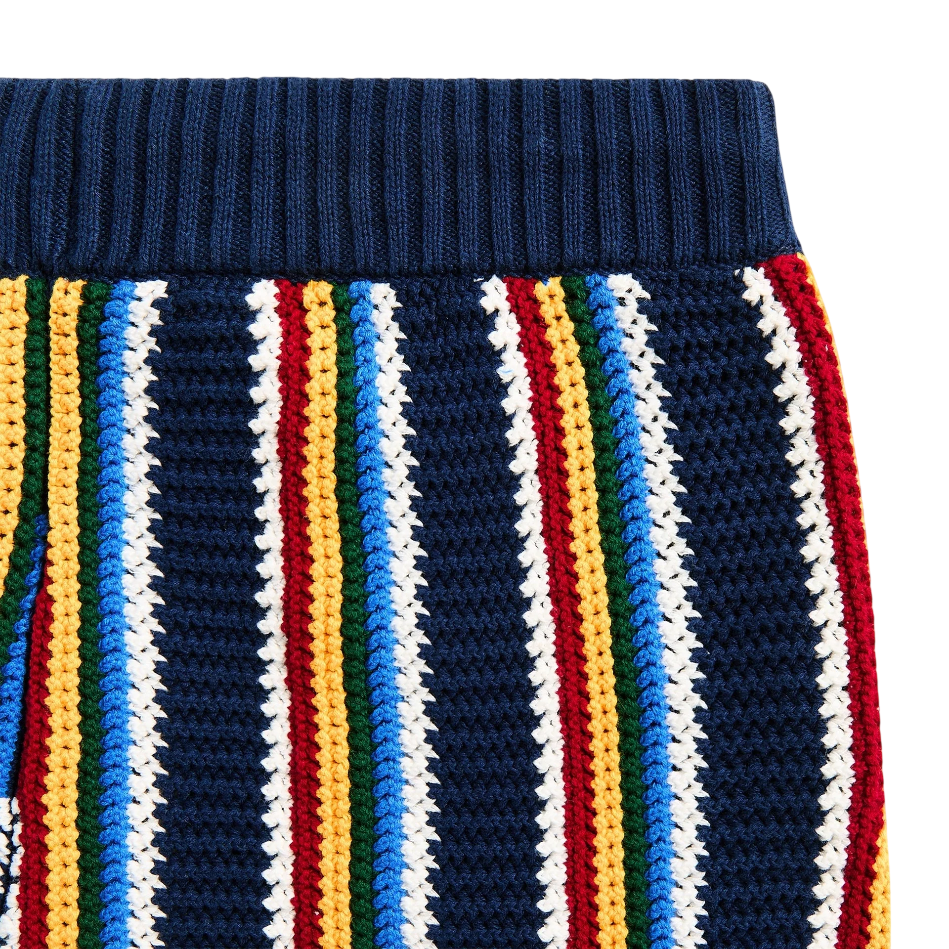 Casablanca Crochet Shorts Navy