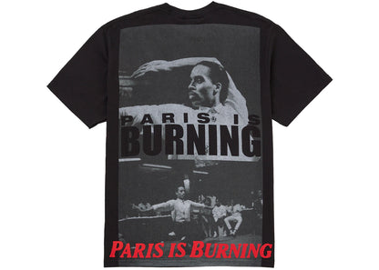 Supreme Paris Is Burning Tee Black