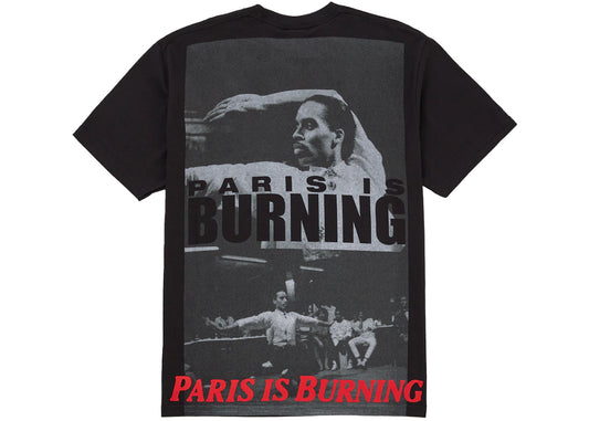 Supreme Paris Is Burning Tee Black