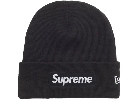New Era Supreme Box Logo Beanie Hat Black
