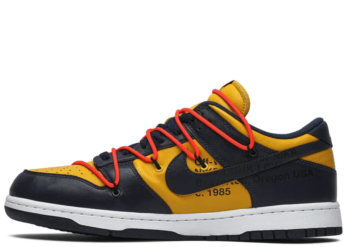 Nike Dunk Low Off-White University Gold Navy