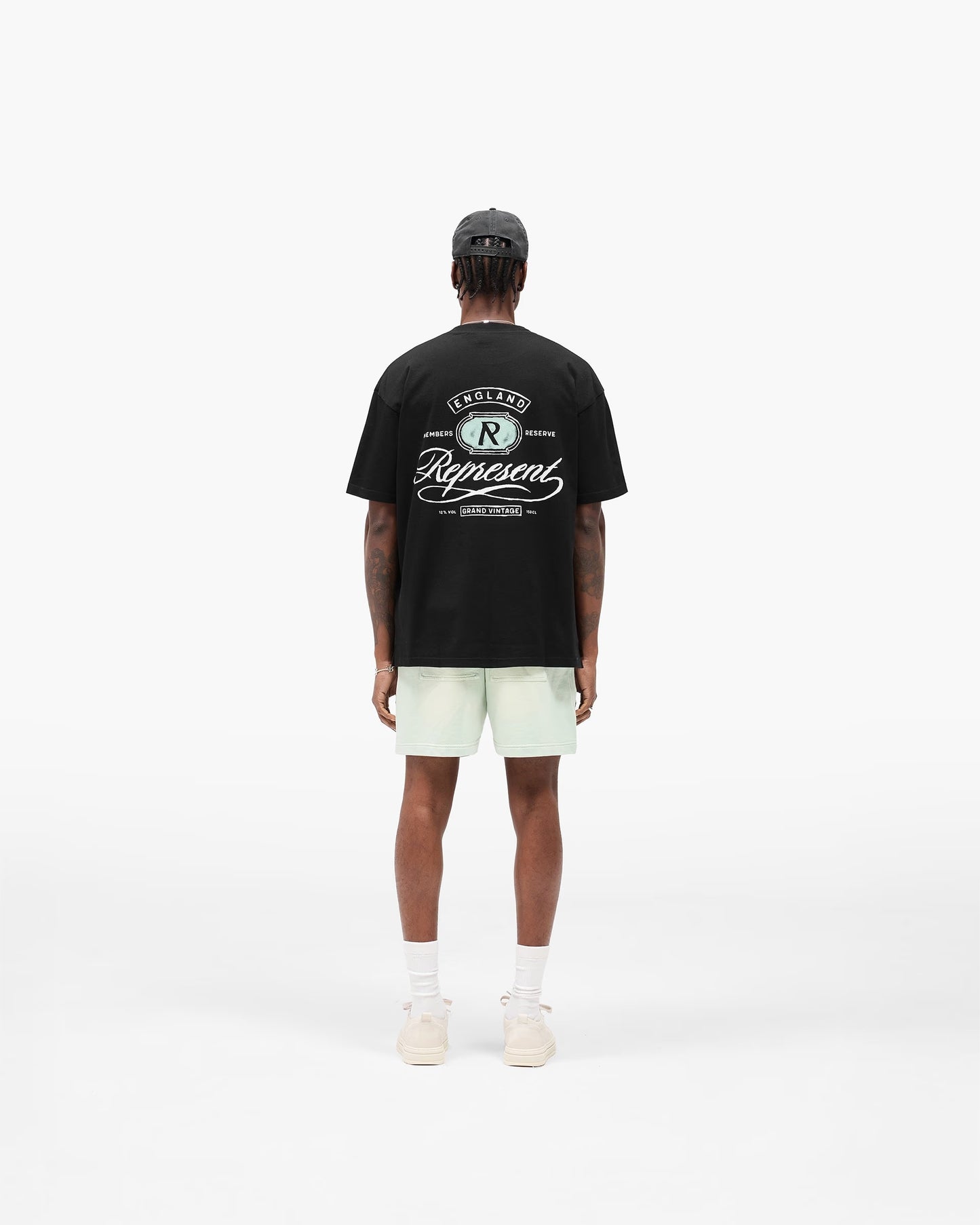 Represent Grand Vintage Hand Drawn T-Shirt Jet Black