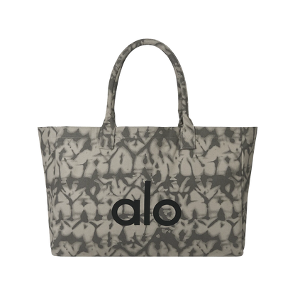 Alo Yoga Iconic Shopper Tote Bag Grey Tiedye