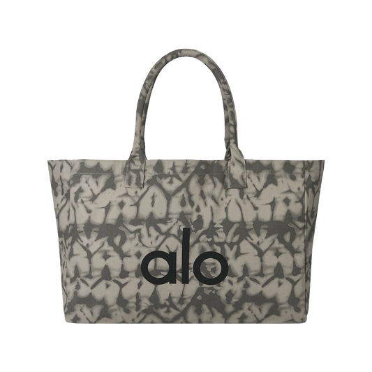 Alo Yoga Iconic Shopper Tote Bag Grey Tiedye