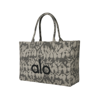 Alo Yoga Iconic Shopper Tote Bag Grey Tiedye