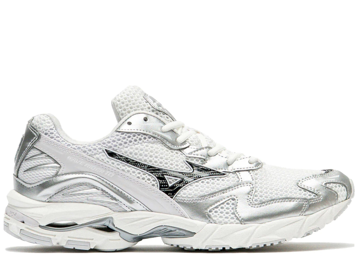 Mizuno Wave Rider 10 White Black Sand Lilac Hint
