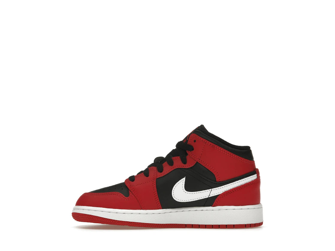 Jordan 1 Mid Gym Red Black White (GS)