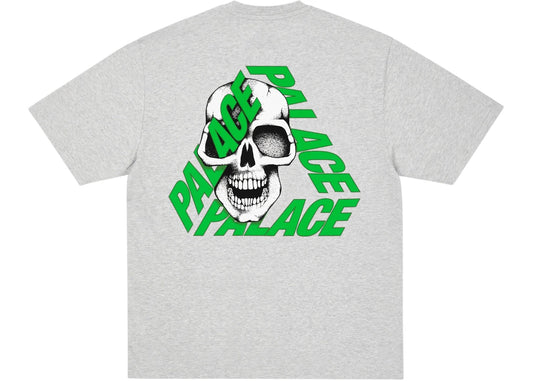 Palace P3 Skull T-shirt Grey Marl
