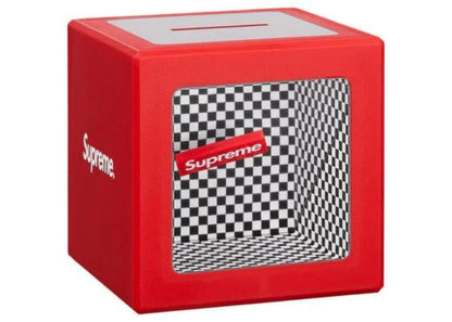 Supreme Illusion Cube Coin Bank Red