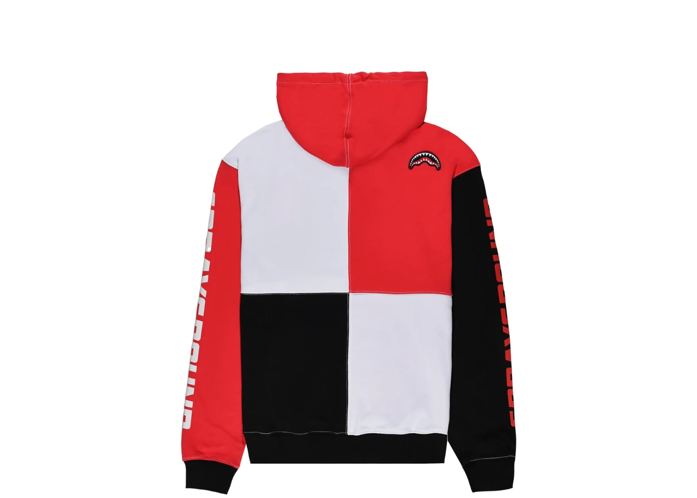 Sprayground Color Block Hoodie Red