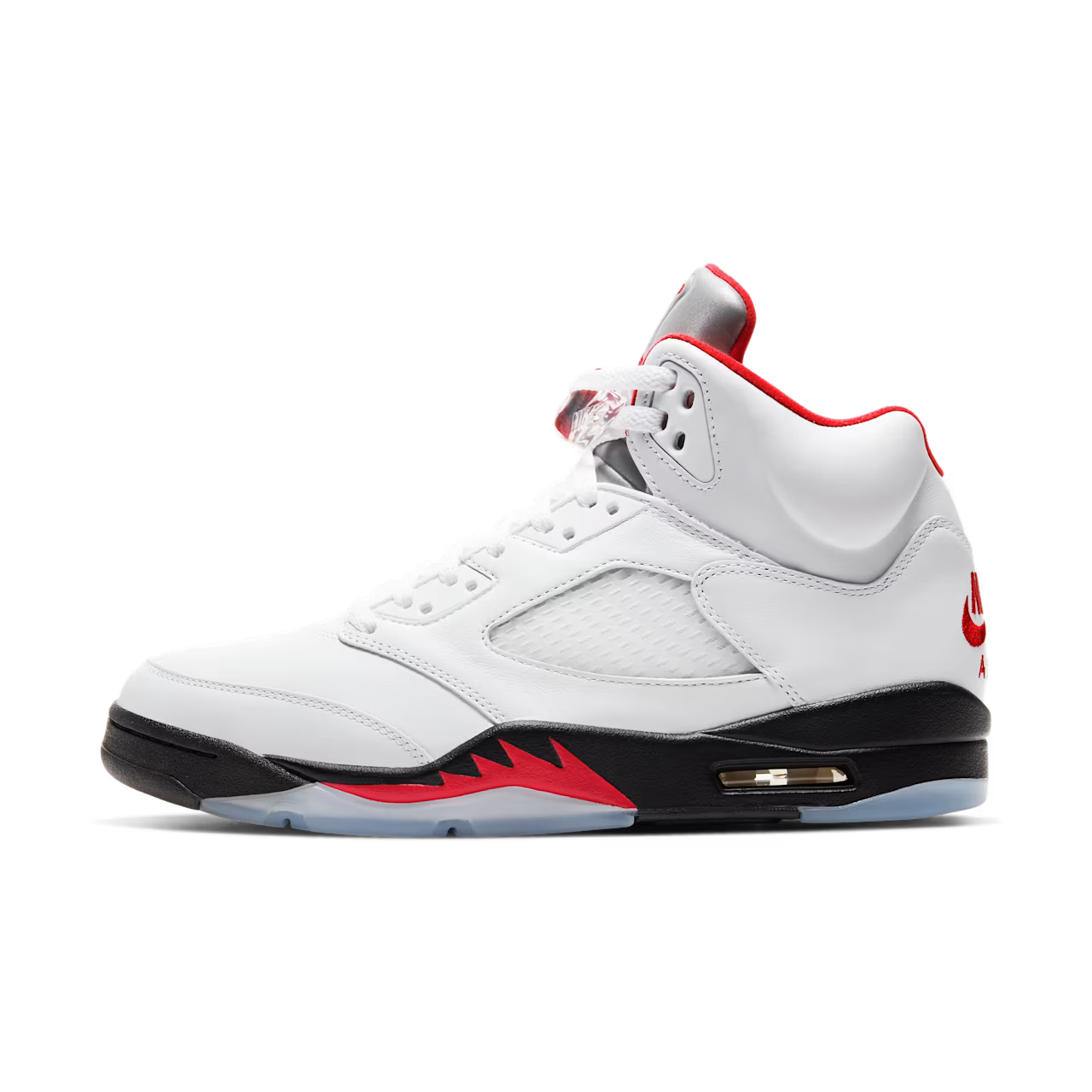Air Jordan 5 Retro Fire Red Silver Tongue White (2020) Jordan