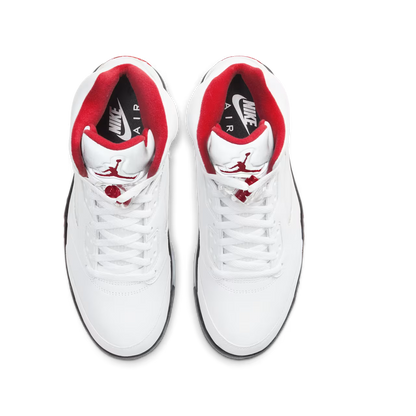 Air Jordan 5 Retro Fire Red Silver Tongue White (2020) Jordan