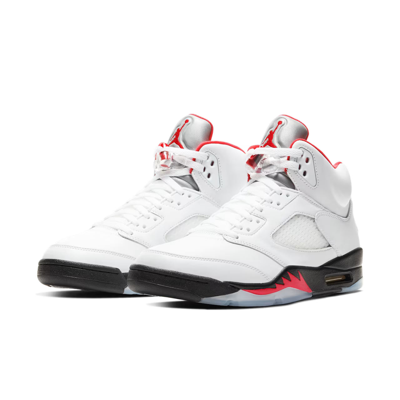 Air Jordan 5 Retro Fire Red Silver Tongue White (2020) Jordan
