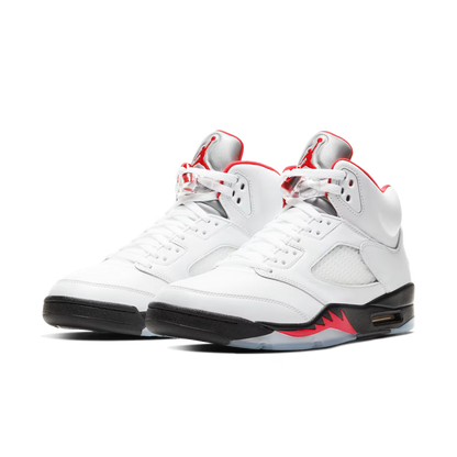 Air Jordan 5 Retro Fire Red Silver Tongue White (2020) Jordan