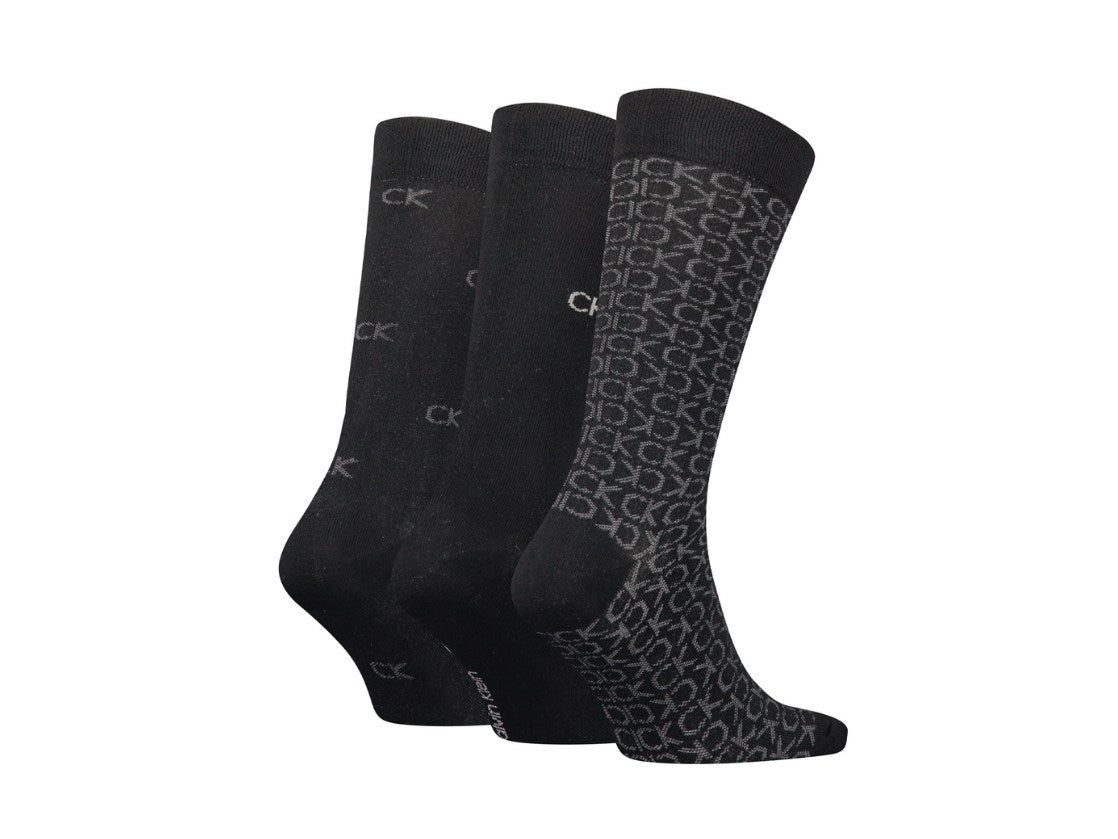 Calvin Klein Socks 3-pack Black Ponožky