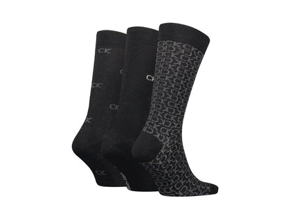 Calvin Klein Socks 3-pack Black Ponožky