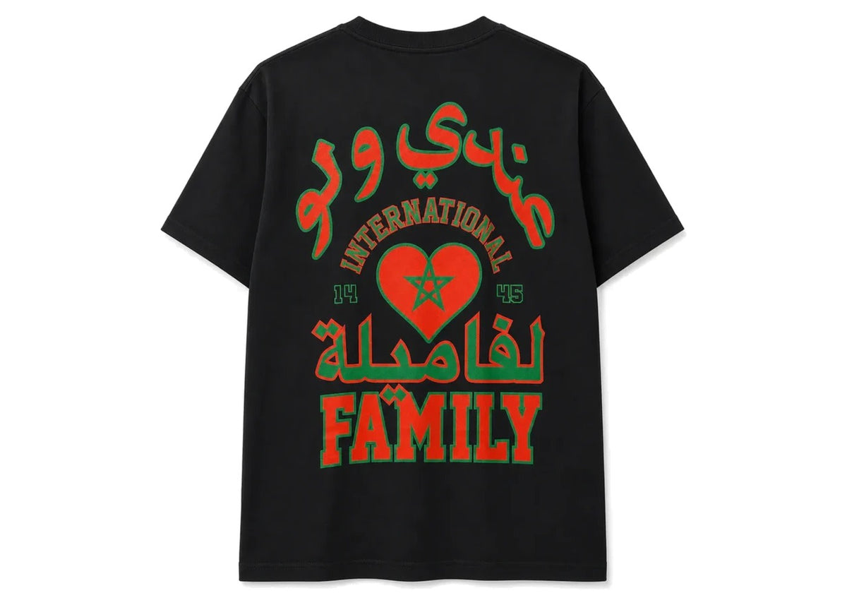 Corteiz Tee Family International Morocco Black