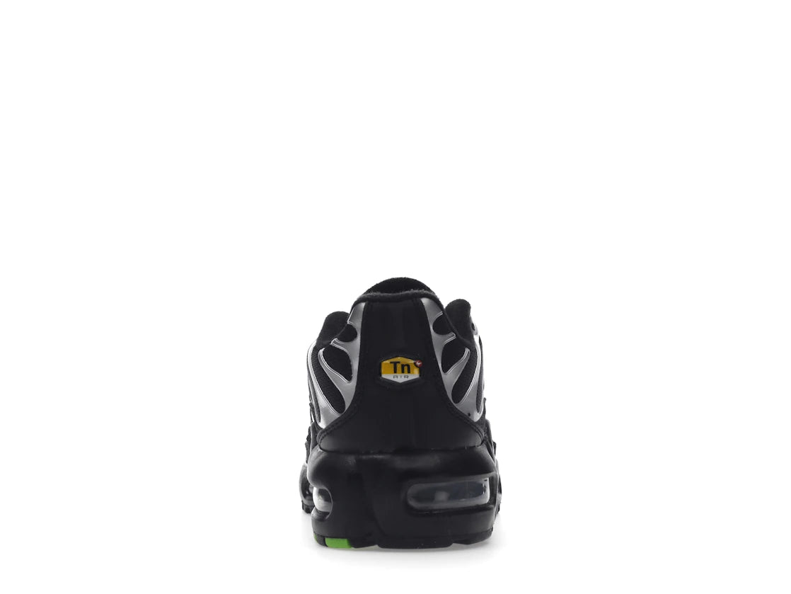 Nike Air Max Plus Black Green Strike Metallic Silver (GS)