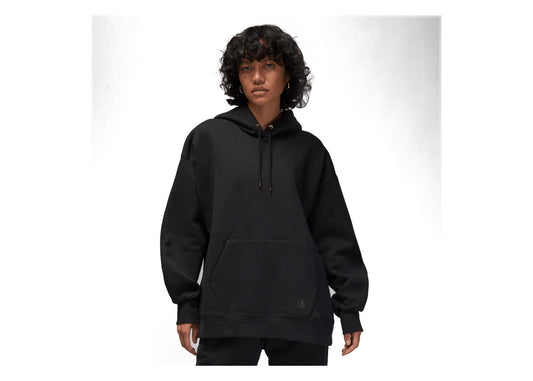 Jordan Flight Fleece Women's Satin-Lined Pullover Hoodie Black