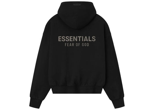Fear of God Essentials Classic Fleece Hoodie Jet Black
