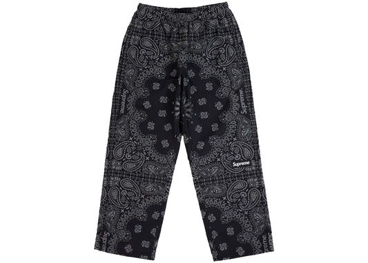 Supreme Reflective Bandana Track Pant Black