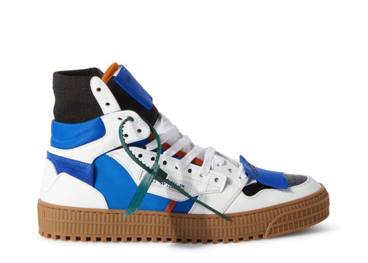 Off White 3.0 Off Court Calf Leather Blue Fluo White