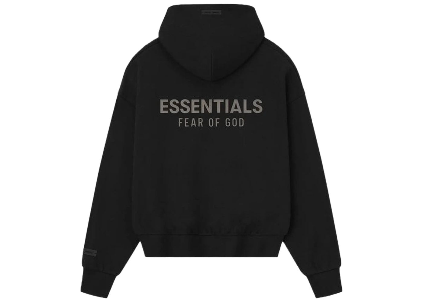 Fear of God Essential Fleece Zip Up Hoodie Black