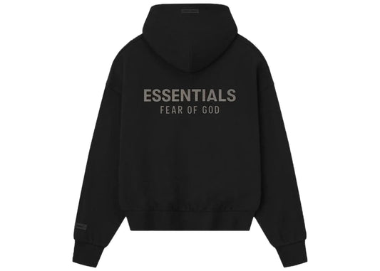 Fear of God Essential Fleece Zip Up Hoodie Black