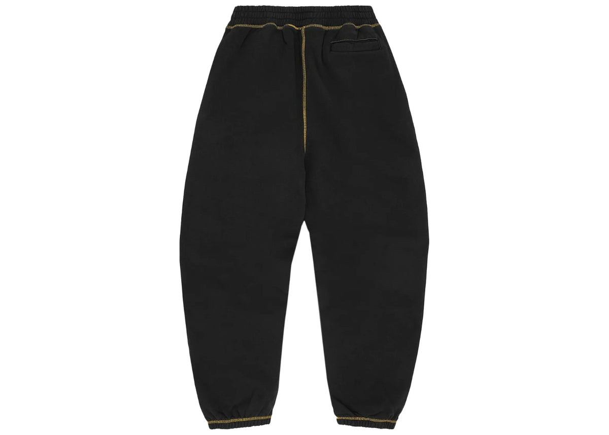 Corteiz Alcatraz Contrast Sweatpant Black Yellow