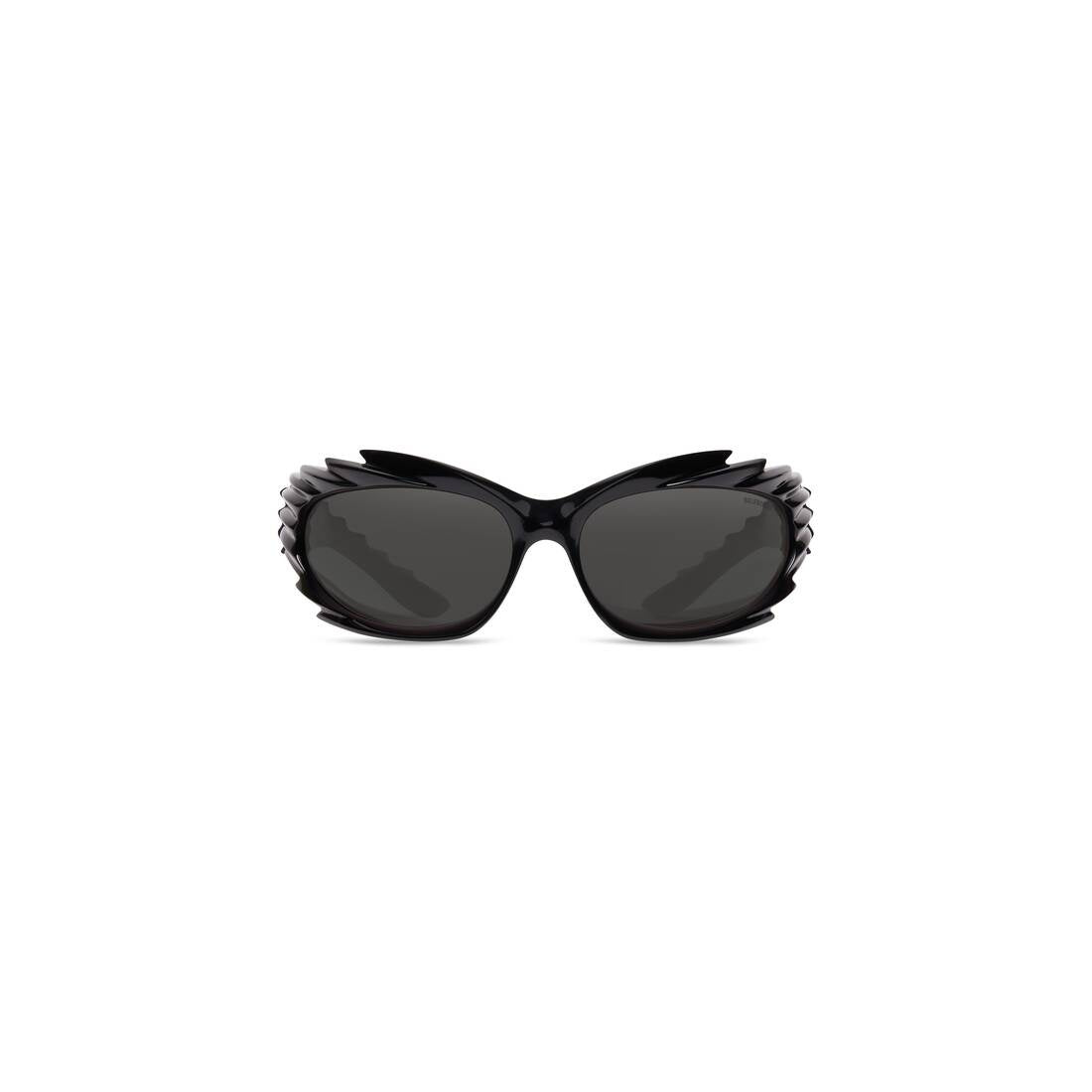 Balenciaga Spike Rectangle Sunglasses Black