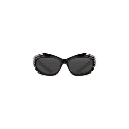Balenciaga Spike Rectangle Sunglasses Black